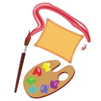paintbrush palette